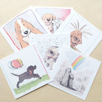 Living Doggishly cards, set of 6