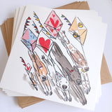 The Team's New Greetings card set,  £14.50
